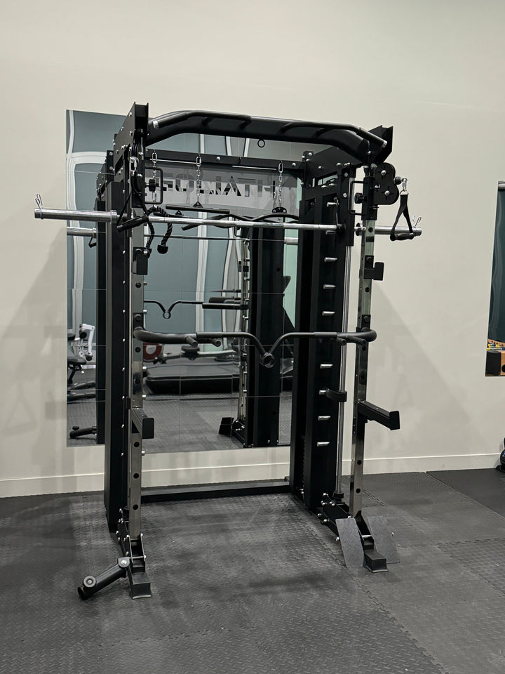 U-Pro-01 All-in-One Smith Machine Functional Trainer – Commercial Gym System with 308 lb Cast Iron Weight Stacks