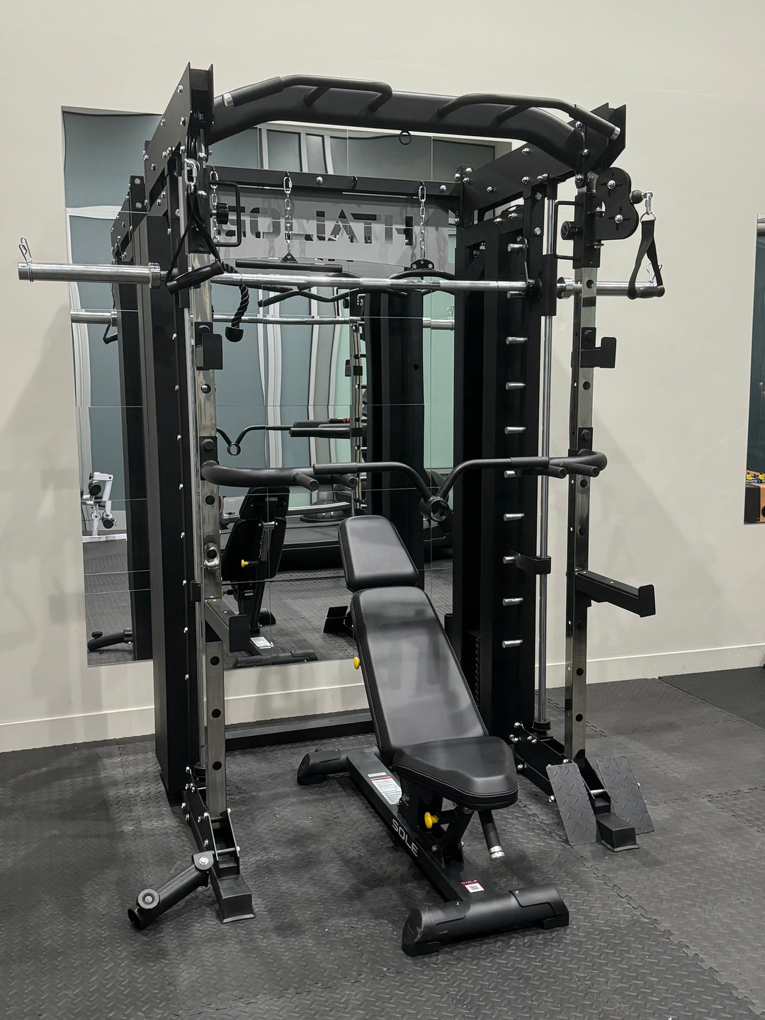 U-Pro-01 All-in-One Smith Machine Functional Trainer – Commercial Gym System with 308 lb Cast Iron Weight Stacks