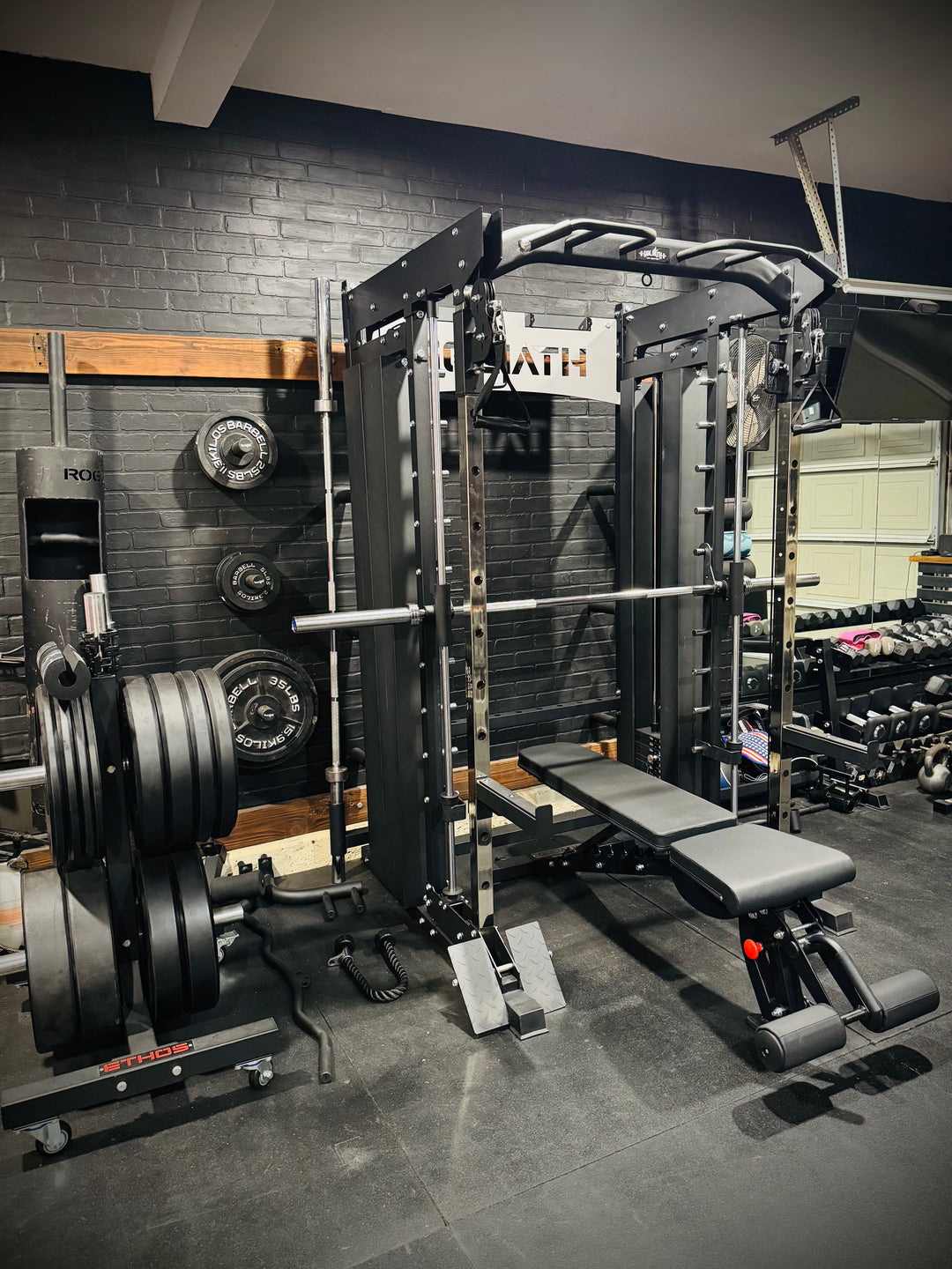 U-Pro-01 All-in-One Smith Machine Functional Trainer – Commercial Gym System with 308 lb Cast Iron Weight Stacks