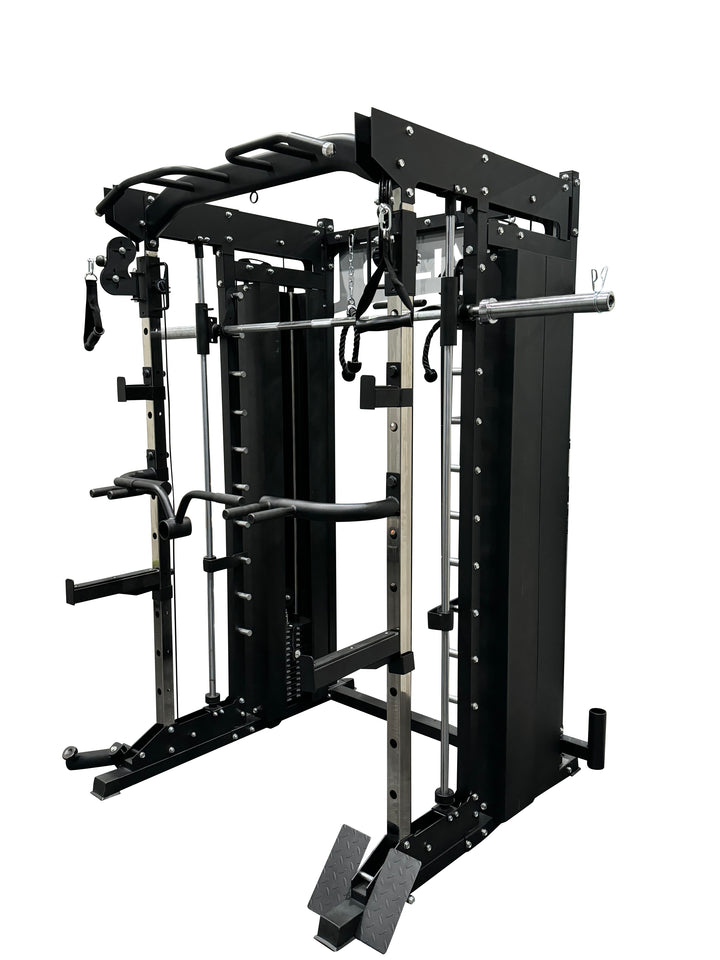 U-Pro-01 All-in-One Smith Machine Functional Trainer – Commercial Gym System with 308 lb Cast Iron Weight Stacks