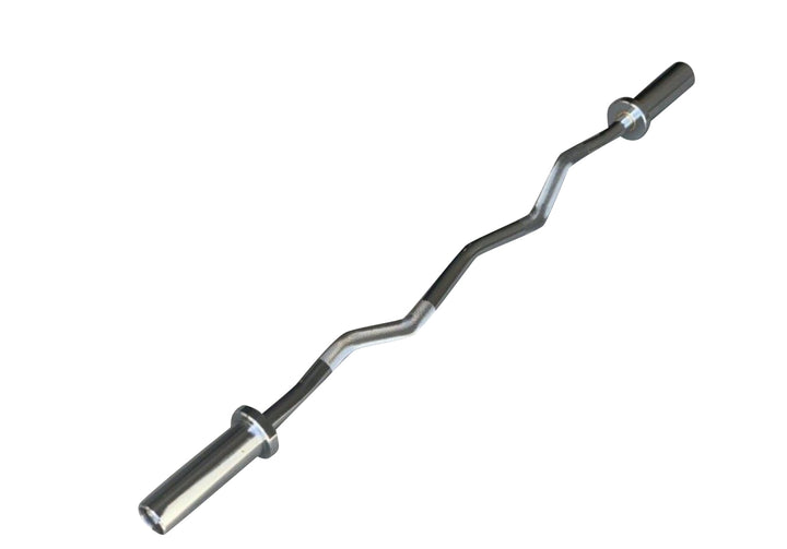 Goliath EZ Curl Barbell – A3 Steel, Chrome Finish, 8KG, Dual Bearings, 400LB Max Load + Collars