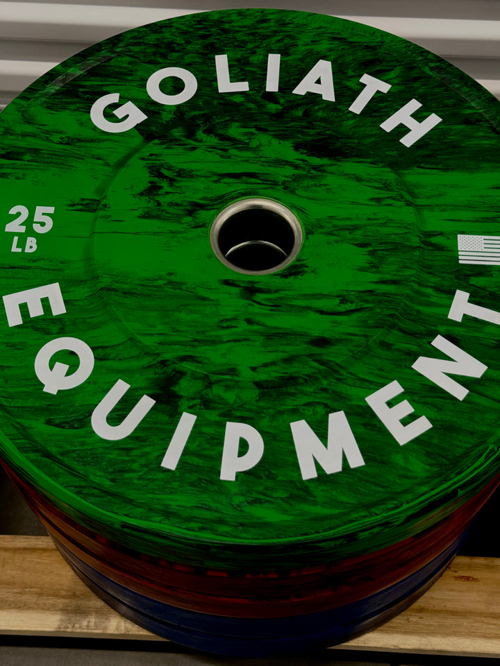 Colored Bumper Plate Set – 260 lb Olympic Weight Plates for CrossFit & Powerlifting