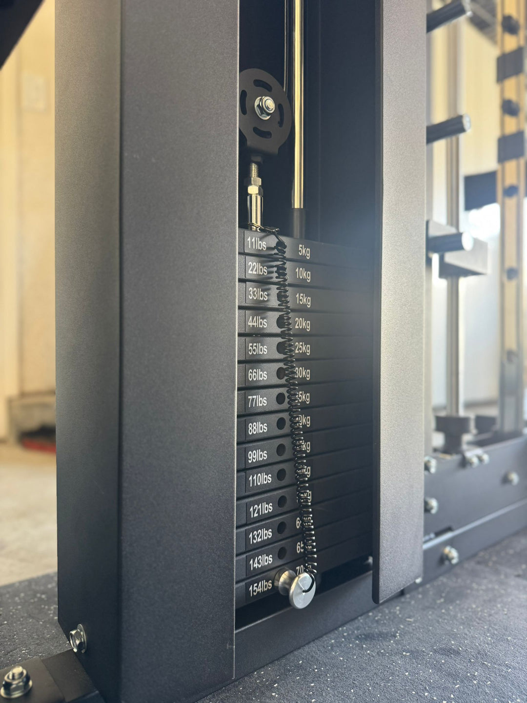 U-Pro-01 All-in-One Smith Machine Functional Trainer – Commercial Gym System with 308 lb Cast Iron Weight Stacks